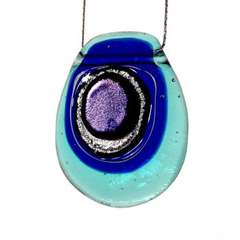 NATPAB001J-GLASS WEAR-NATURE-PAON BLEAU-Pendant